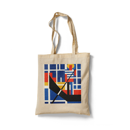 De Stijl Venezia: Abstract Venetian Gondola Art wall art poster