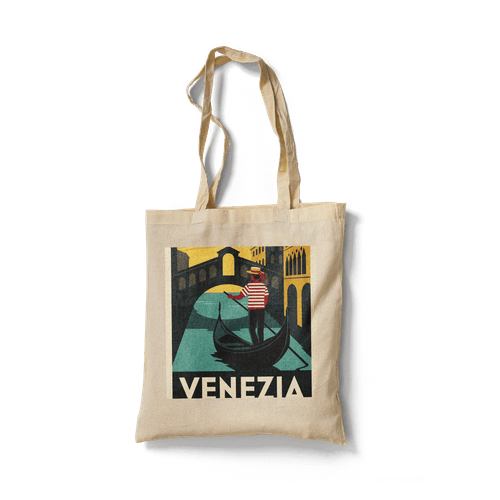 Venezia Retro Poster: Classic Venetian Gondola wall art poster