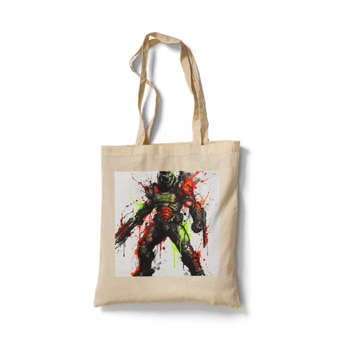 Doom Slayer Watercolor Splatter wall art poster
