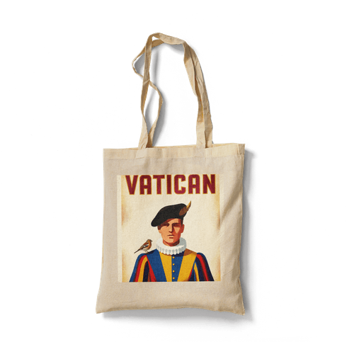 Vatican Retro Poster: Swiss Guard and Chaffinch wall art poster