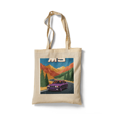 BMW E34 M5 Techno Violet Valley wall art poster