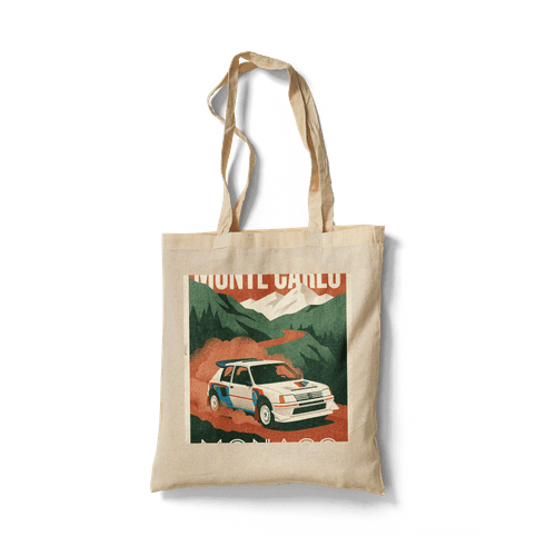 Monte Carlo Monaco - Peugeot 205 T16 Retro Travel Poster wall art poster
