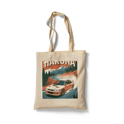 Mount Haruna - Subaru Impreza Retro Travel Poster wall art poster