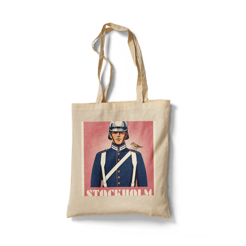 Stockholm Retro Poster: Swedish Royal Guard wall art poster