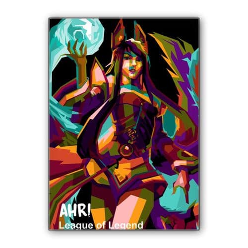 Ahri League Of Legend in pop art wall art poster