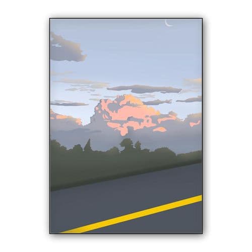 Mountain range wall art poster