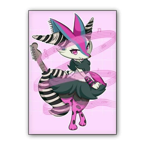 AnimeXPokemon fusion wall art poster