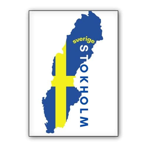 Stockholm sweden capital city wall art poster