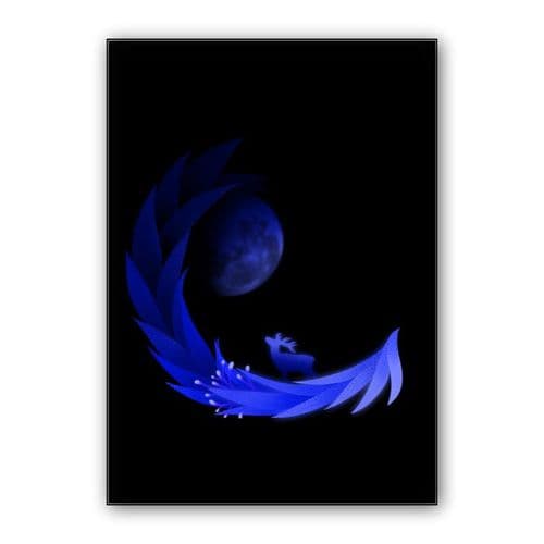 Deer dream wall art poster