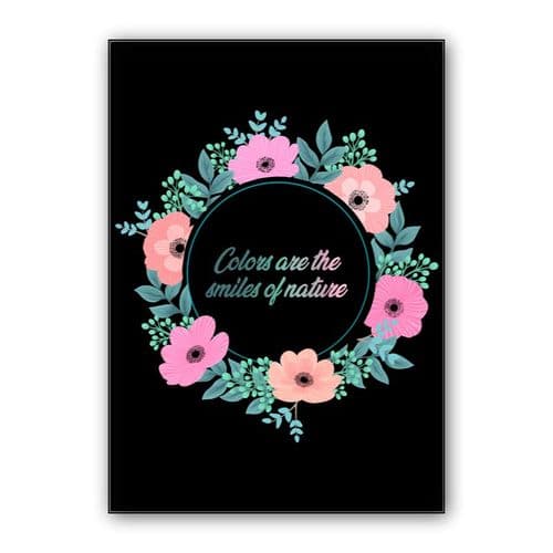 Colours of nature wall art poster