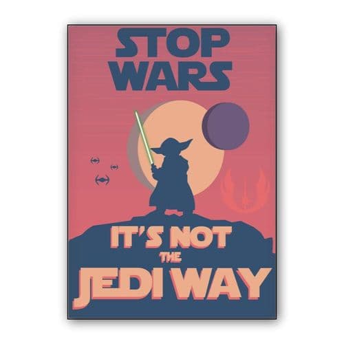 StopWars wall art poster