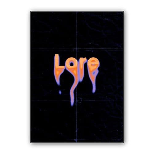 Lore// wall art poster