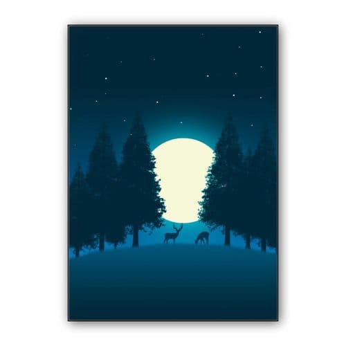 Moon wall art poster