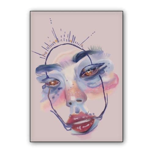 madonna astratta wall art poster