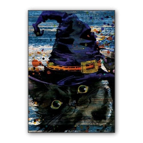 Hello, Black Cat! wall art poster