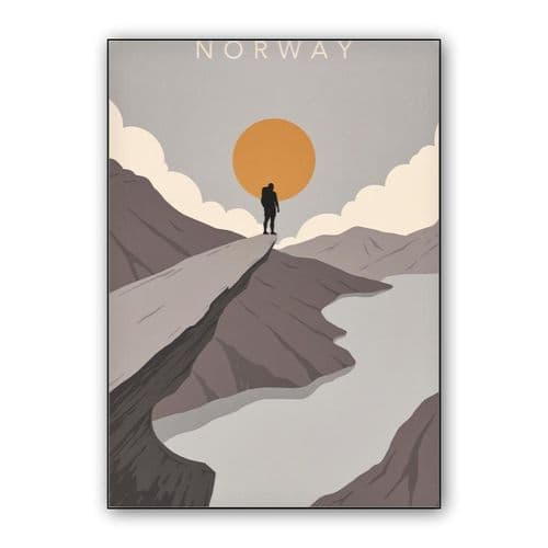 Norway - Trolltunga wall art poster
