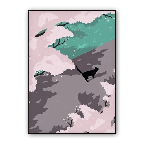 Black Cat wall art poster