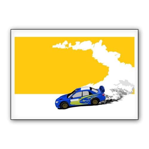 Just a Subaru doing Subaru thing wall art poster