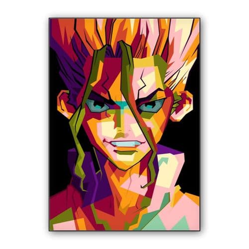 Anime Dr.Stone in wpap pop art wall art poster