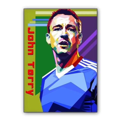 John Terry in wpap pop art wall art poster