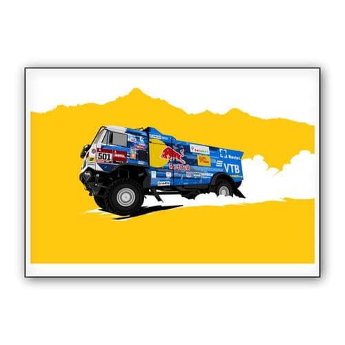 Kamaz Master Dakar Rally Truck wall art poster