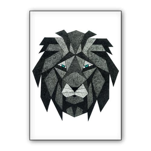 Lion wall art poster