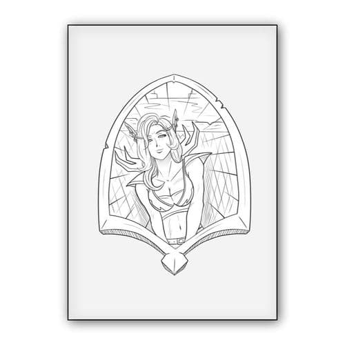 Wolrd of Warcraft - Blood Elf Mage wall art poster