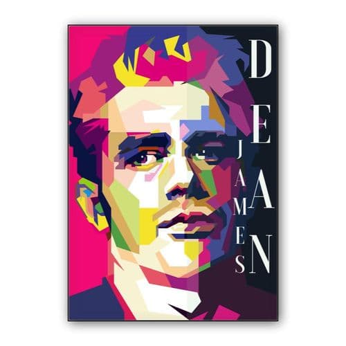 James Dean Hollywood Actor Pop Art WPAP wall art poster