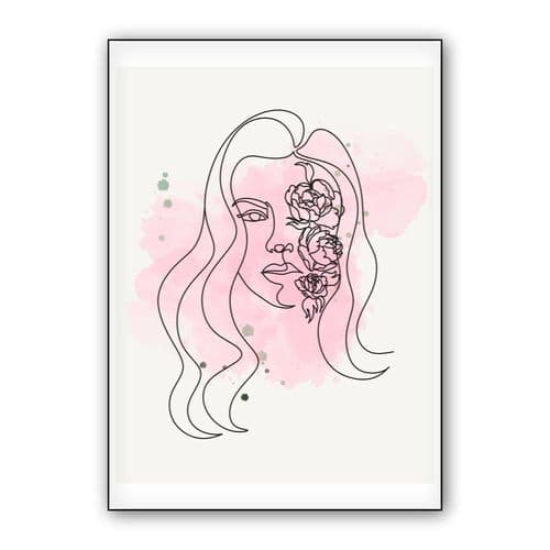 Minimal Abstract Line Art wall art poster