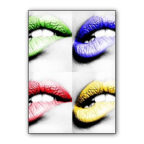 lips wall art poster