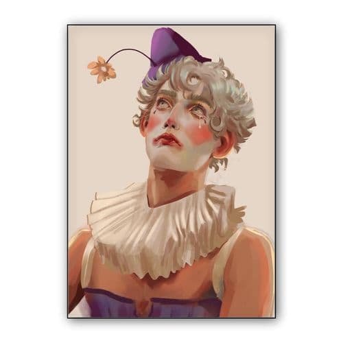 Sad Jester wall art poster