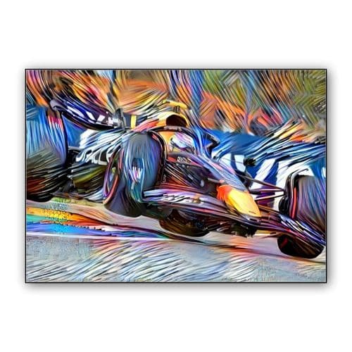 Digital Art Formula 1 Red Bull Honda Sergio Checo Perez wall art poster