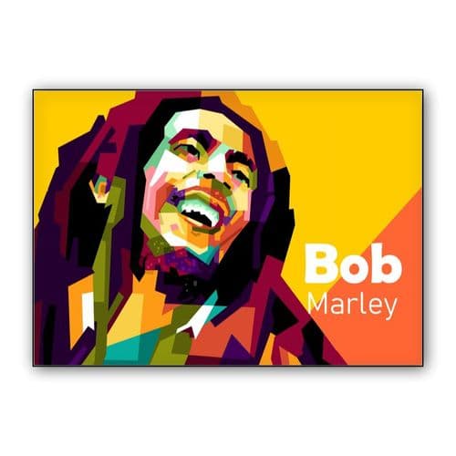 Icon Music reagge in wpap pop art wall art poster
