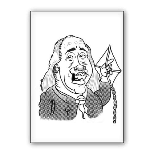 BenFranklin wall art poster