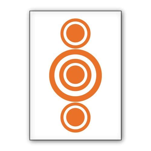 Abstract Orange wall art poster
