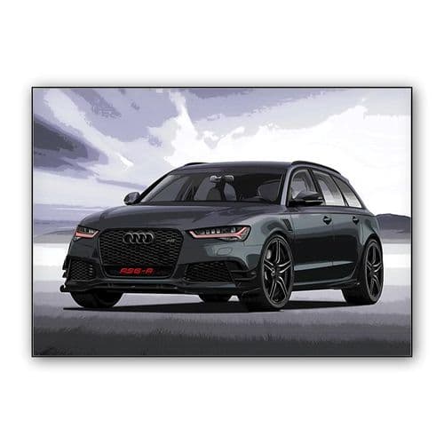 Audi RS6-R ABT wall art poster