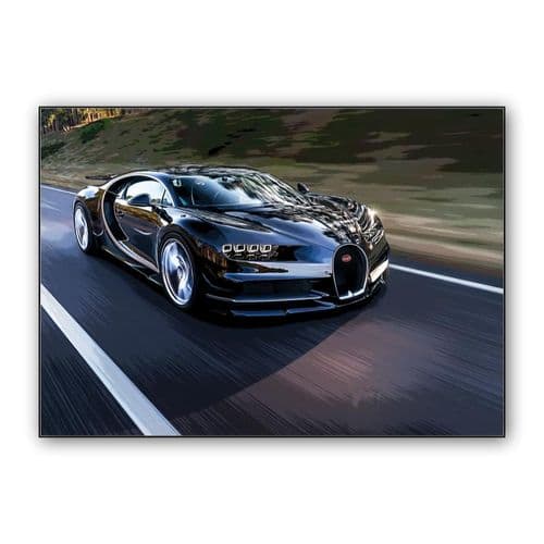 Bugatti Chiron wall art poster