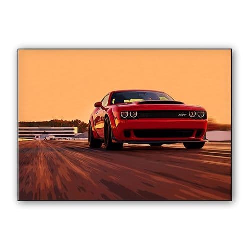 Dodge Challenger SRT Demon wall art poster