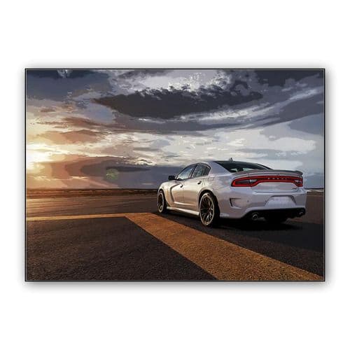 Dodge Charger SRT Hellcat wall art poster