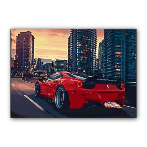 Ferrari 458 wall art poster