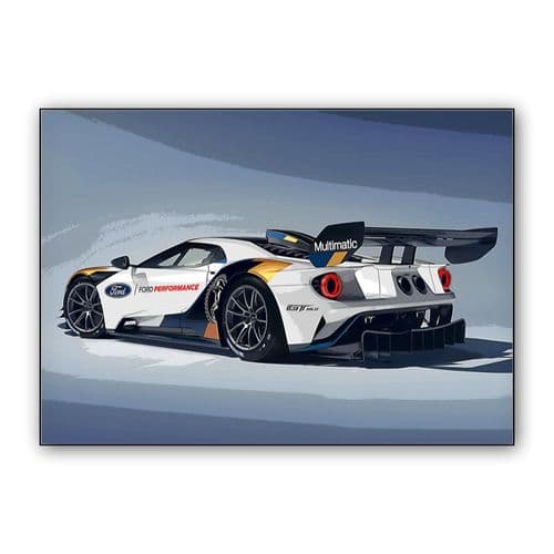 Ford GT MK2 wall art poster