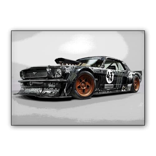 Ford Mustang Ken Block wall art poster