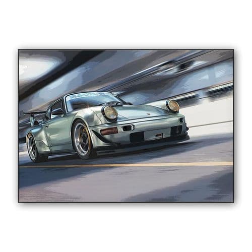 RWB Porsche 964 Turbo wall art poster
