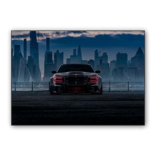 Dodge Charger SRT Hellcat Widebody wall art poster
