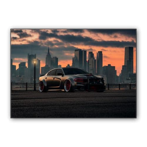Dodge Charger SRT Hellcat Widebody wall art poster