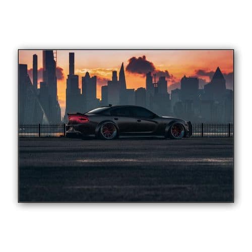 Dodge Charger SRT Hellcat Widebody wall art poster