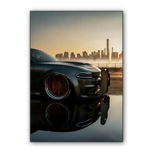 Dodge Charger SRT Hellcat Widebody wall art poster