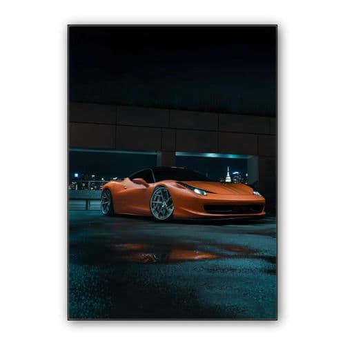 Ferrari 458 wall art poster