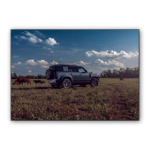Land Rover Defender wall art poster