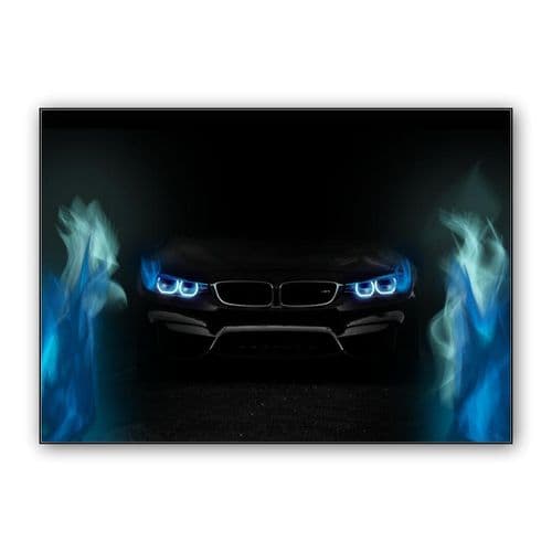 BMW F80 M3 Headlights wall art poster
